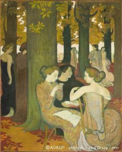 Maurice Denis, Les muses, 1893, huile sur toile, 171x137 cm, musée d'Orsay, Paris.  © RMN-Grand Palais (Musée d'Orsay) / Hervé Lewandowski